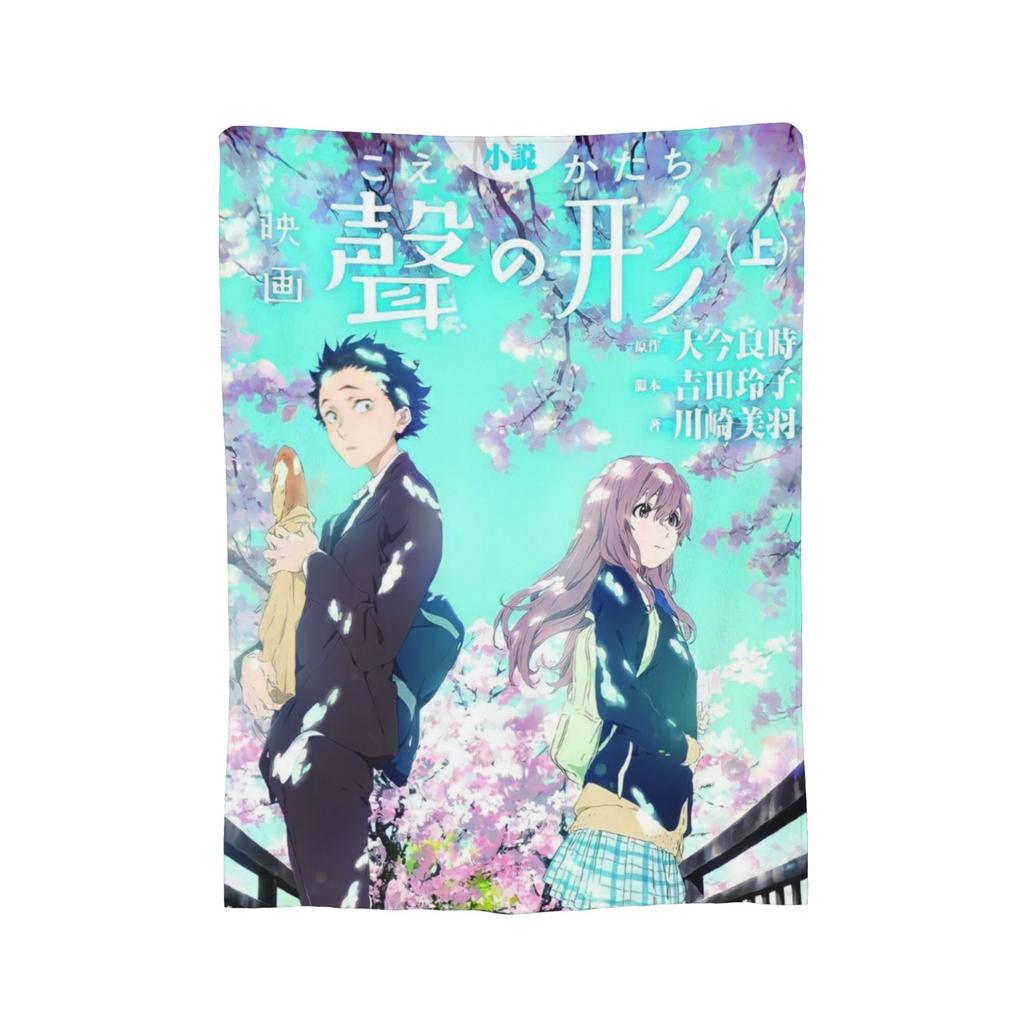 A Silent Voice Accessories Blanket Warm Cozy Fluffy  Throw Blankets for Bed 50x60 Inches Multi-size Bedspread