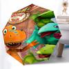Printed Dinosaur TrainPrinted Folding Umbrella,Outdoor,Leisure,And Travel Umbrella,Durable Umbrella Fabric,Birthday And Holiday Gift