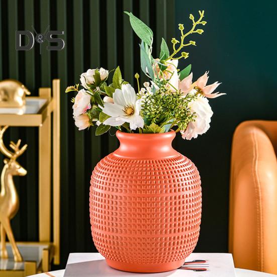 Vaso per fiori in plastica per interni ed esterni moderno portafiori veri secchi contenitore per composizioni floreali soggiorno camera da letto centrotavola decorazione