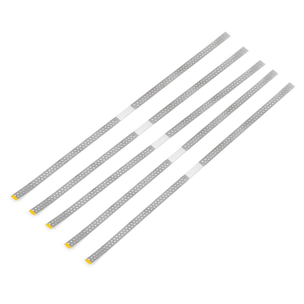 5pcs Dental Diamond Polishing Strips Stainless Steel Orthodontic IPR Strip Fine Medium Single/Double Side Composite Polish