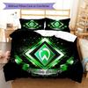 Set Copripiumino Trapuntato con Logo Werder Federa Decorazione per la Casa Regalo di Compleanno (1 * copripiumino + 2 * federa, senza nucleo)
