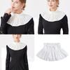 Victorian Ruffle Faux Collar Courtstyle Detachable Collar For Women Dresses Sweater Easy Wear Fashion Neck Accessory