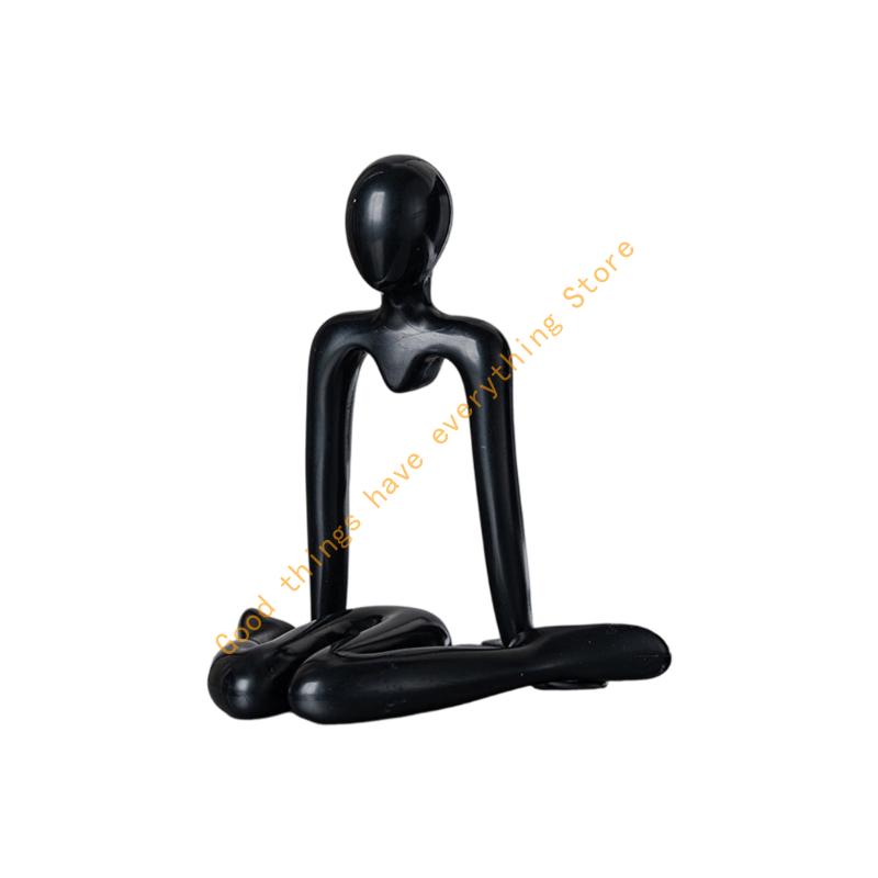 Abstract Figurine Sculpture Modern Art Homes Decors Plastic Statue for Living Room or Office Bookshelf Display 55KF