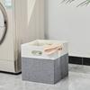 Rattan Aufbewahrungskorb Leinenstoff Faltbare Aufbewahrungsbox Organizer Heimorganisation Magisches Werkzeug