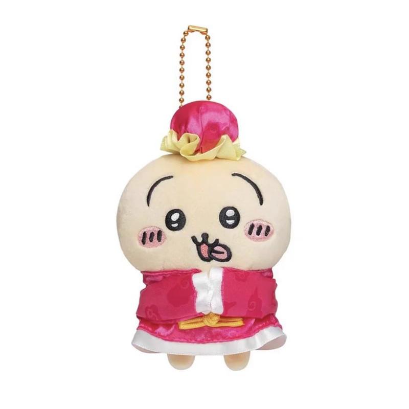 Little Chiikawa Usagi Bear China Hotel Series Cute Animal Plush Pendant Keyring