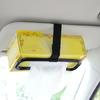 Taschentuchbox-Halter zum Aufhängen, platzsparend, elastischer Verband, praktischer Serviettenclip für Sonnenblende
