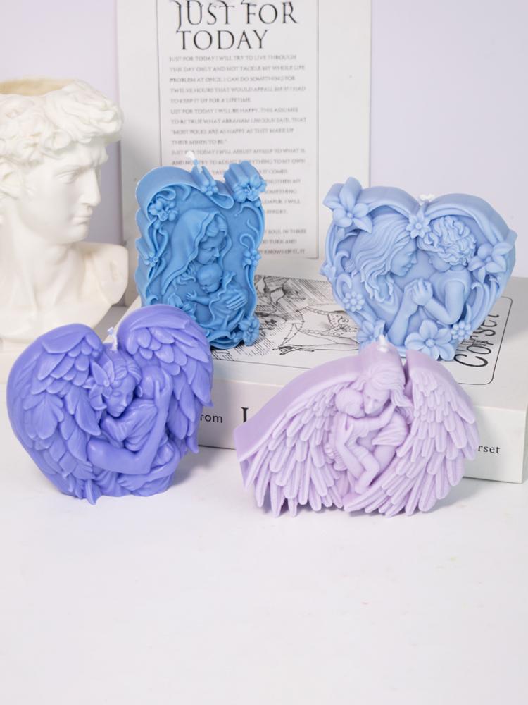 Mother Holding Baby Craft Silicone Soap Mold Mother's Day Silicone Mold Handmade Aromatherapy Gypsum Candle Soap Making Supplies