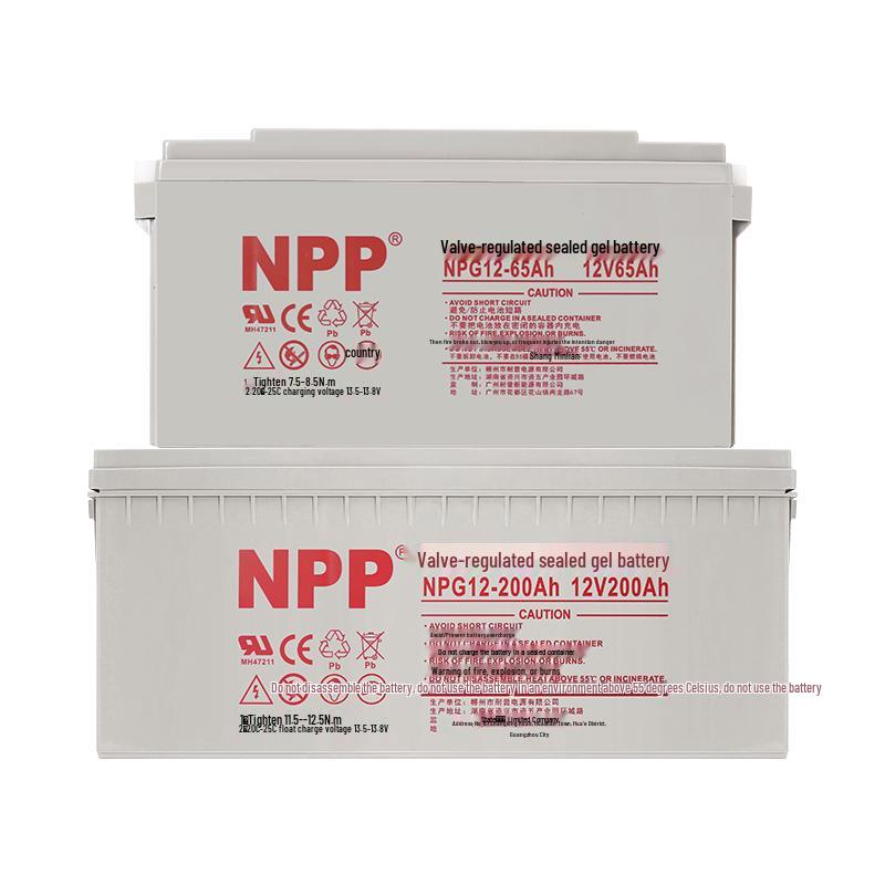 Naipu NPP 12V 120Ah Solar Colloidal Battery for Household, UPS, RV, Street Lighting