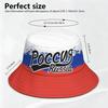 Russia Free Custom Made Name Number Print Photo Rus Socialist Bucket Cap Flag Russian Cccp Ussr Rossiyskaya Fisherman Hat