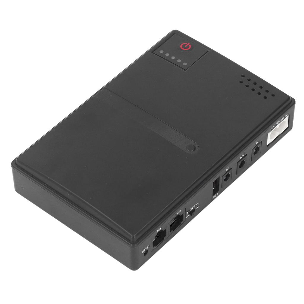  UPS Battery Backup 10400mAh USB 5V 9V 12V POE 15V POE 24V Camera Router Uninterruptible Power Sup