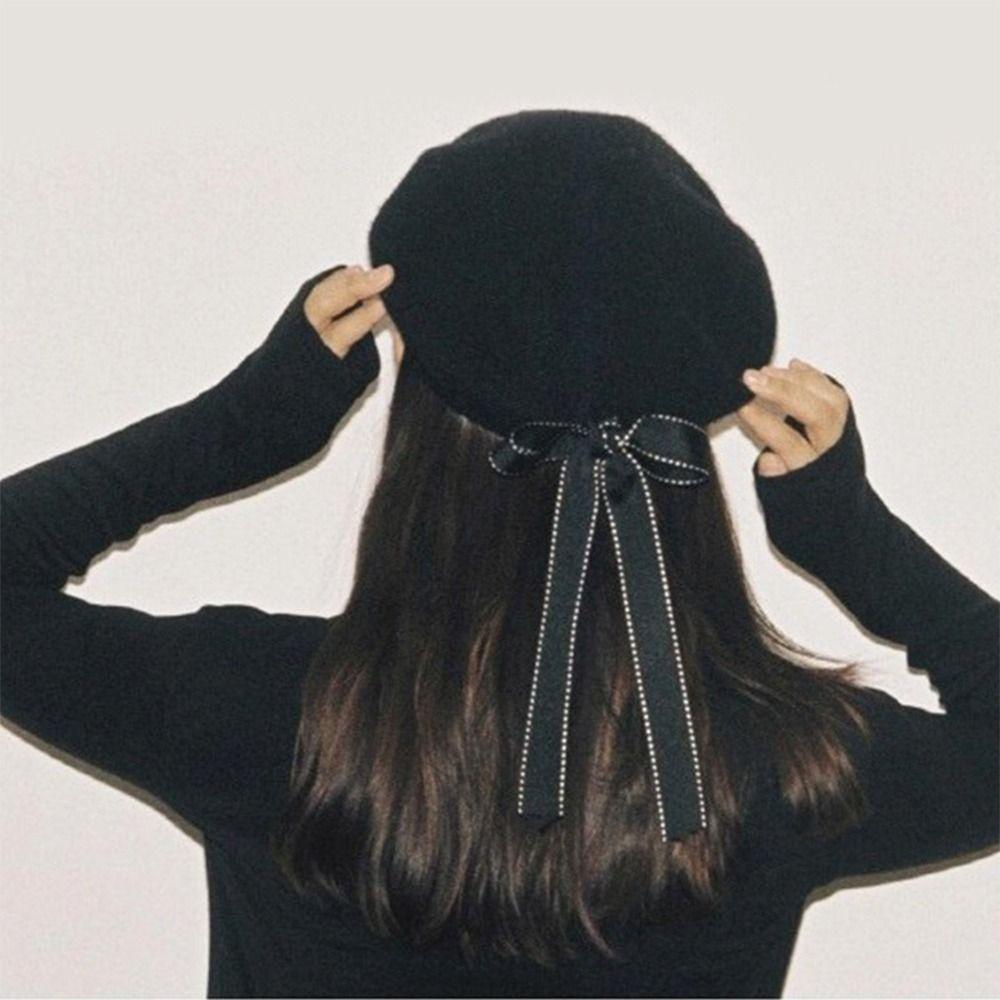 Headwear Bow Beret Caps Soft Newsboy Cap Warm Beanies  Women's