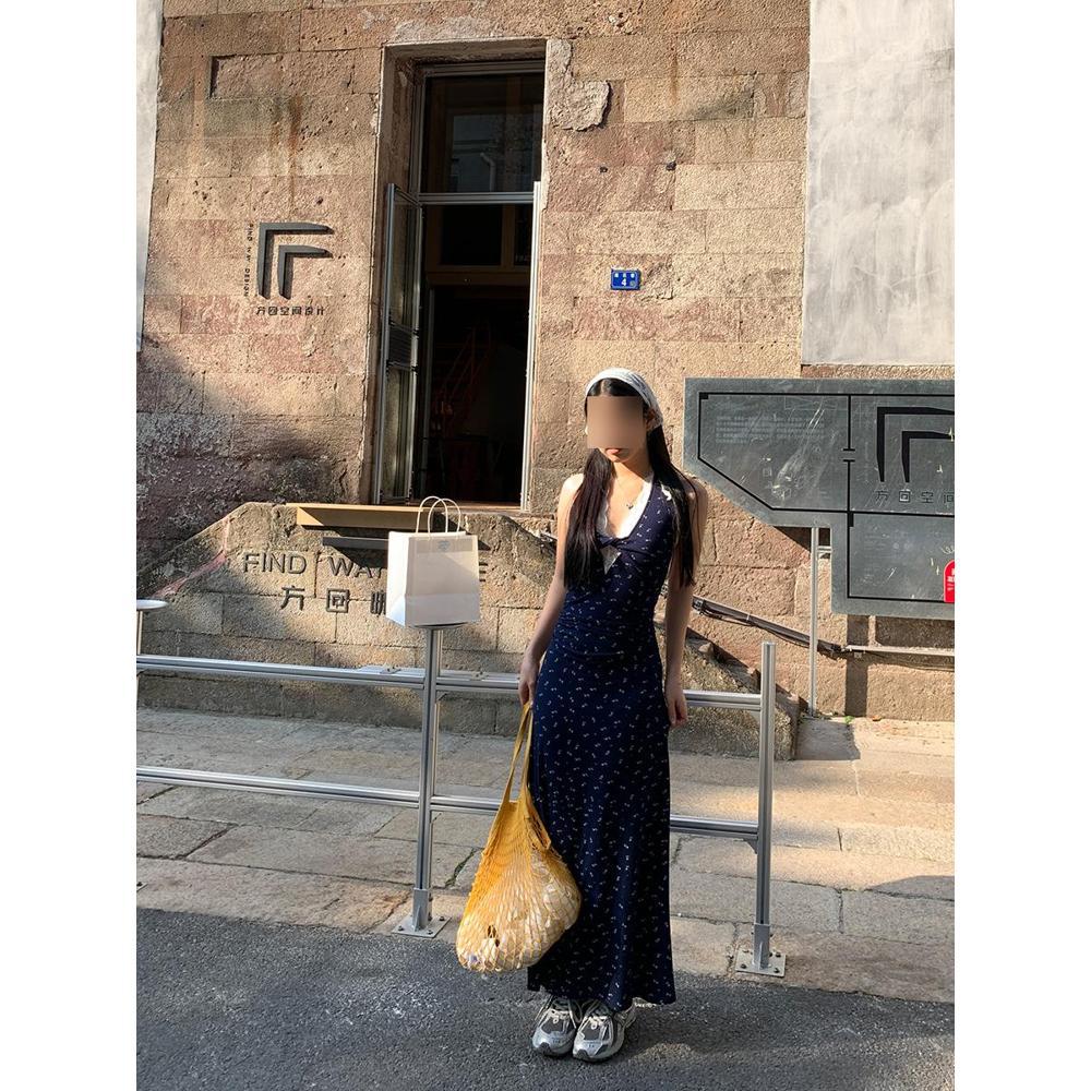 Xinjiang, westliches Sichuan, Yunnan Reisekleidung, Strandurlaub, toll aussehendes Hals- und Taillenkleid Sommer