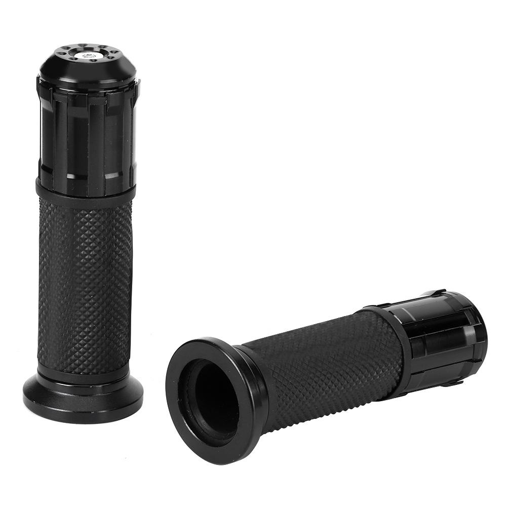 Motorcycle Non Slip Handlebar Hand Grips Modification Accessory 22mm(Black )