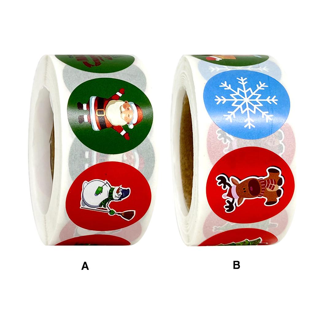 500pcs Christmas Tag Scrap-booking Decorative Stickers Decoration Gift DIY Craft