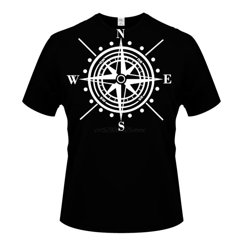 Unisex Clothing Oversized Tshirt Compass Print Fashion Interesting ShortSleeved High Quality Printed 100 Cotton European Size