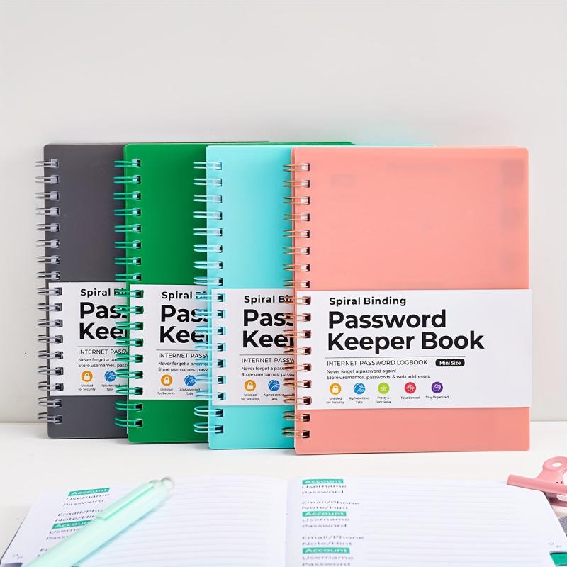 1 Password Storage Book, Letter Password Log and Organizer, Mini Size Personalized Password Log