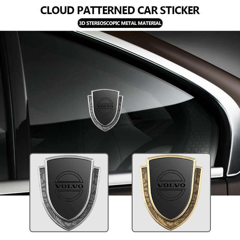 Adesivo per Carrozzeria con Motivo a Nuvole Distintivo per Griglia Auto in Lega di Alluminio Per Volvo V60 V50 V40 S80 S60 S90 C40 XC40 V70 XC70 XC60 XC90