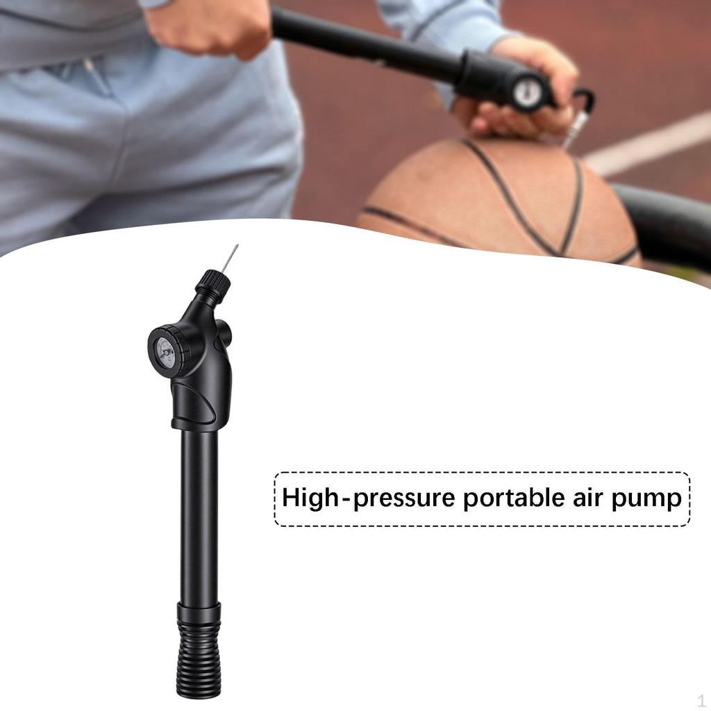 Balls Pump Air Multiporpose Inflator with Pressure Gauge Inflating System for Volleyball