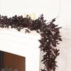 180cm Simulated Maple Leaf Plant Leaf Vine Halloween Autumn Ornament Thanksgiving Decoration Home Wall Hanging Vase Arrangement