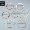 Böhmischer Stil Bunte Reisperlen CCB Sieben Stück Armband Dopamin Elastisches Armband Set für Frauen