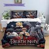 Death Note Anime Style Bedroom Bedding Patterned Pillowcase & Duvet Cover Set Decor Perfect Gift for Anime Fans YUN6518