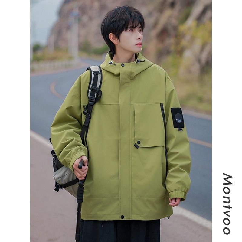 American Soft Shell Jacket Men's Spring and Autumn Outdoor Windproof Work Jacket
