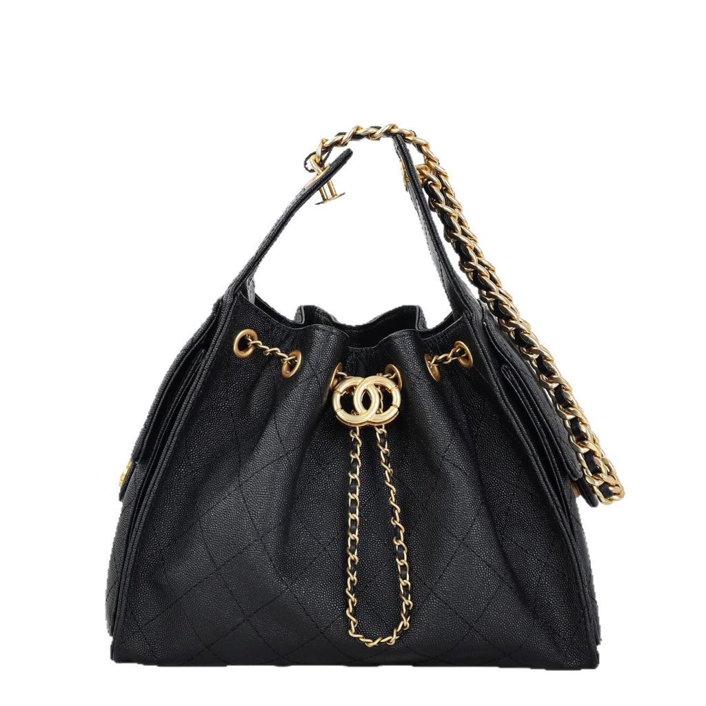 2025 neue Hippie-Diamant-Hobo-Kordelzug-Ketten-Beuteltasche Retro-Unterarm-Damen Tasche Modische vielseitige Umhängetasche