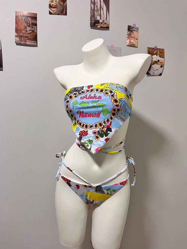 2025 Damen Zweiteiliger Bikini Badeanzug - Stilvolle Thailand Strand- & Thermalquellenbekleidung