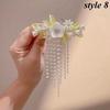 1PC Fashion Elegant Pearl Tassel Hair Claw Clips Hairpins Flower Hair Clip Headwear for Women Girls Hair Accessories