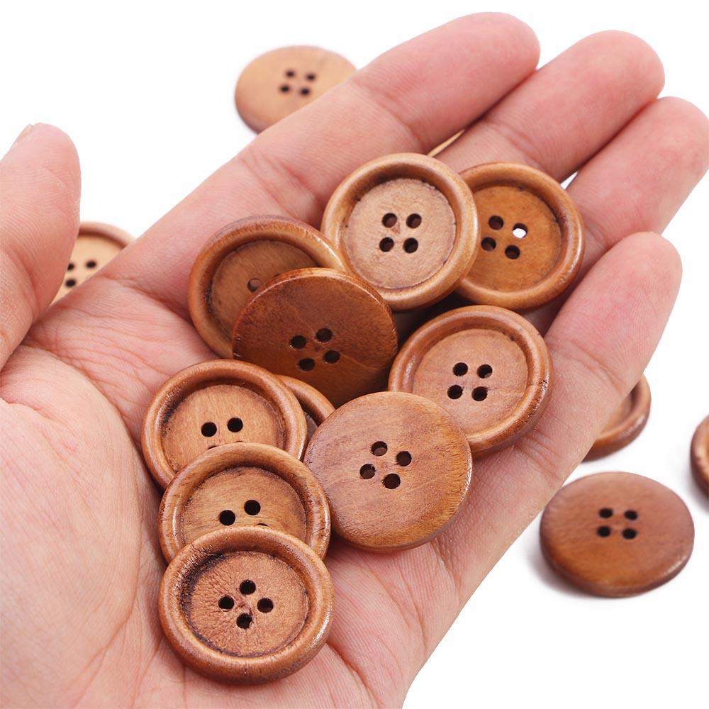 Thin Edges Retro Handmade Sewing Jackets DIY Round Sewing Accessories Crafts Buttons Pants Button