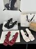 Slippers Summer French Style Niche Square Toe Open Toe Thin Heel Patent Leather Ankle Strap Rhinestone High Heel Women'Ssandalswomen'S