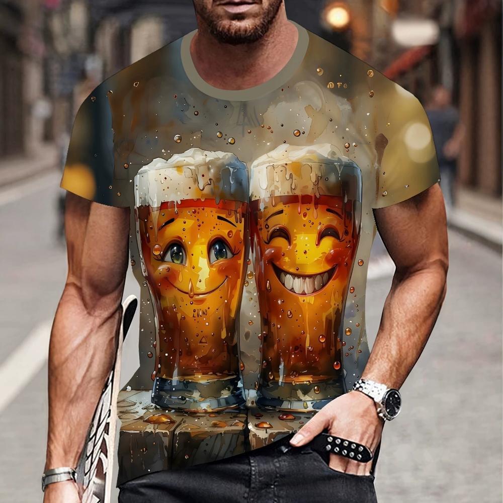 Fashion Versatile Crew Neck Men s Top Casual Short Sleeves Loose Comfortable T-Shirts Men’s S