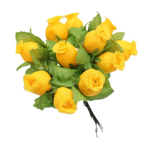 1 bukett kunstig blomst 12 rosehoder DIY Craft Home Party Bryllupsdekor