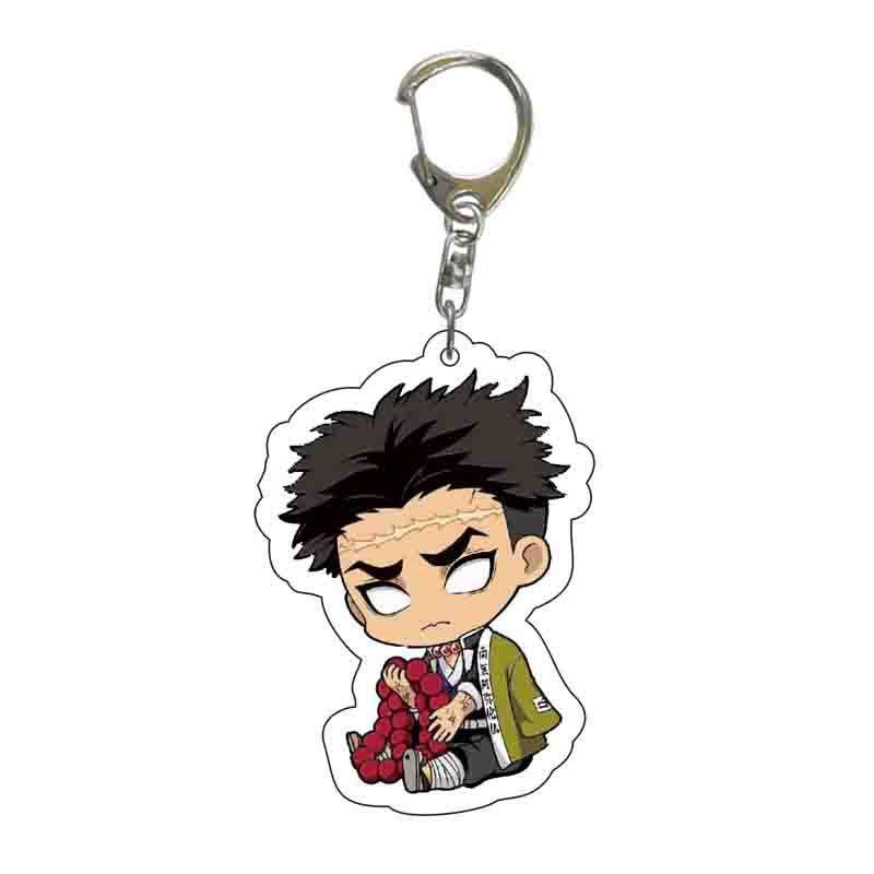 Demon Slayer Anime Cartoon Character Acrylic Keychain Bag Pendant Accessories