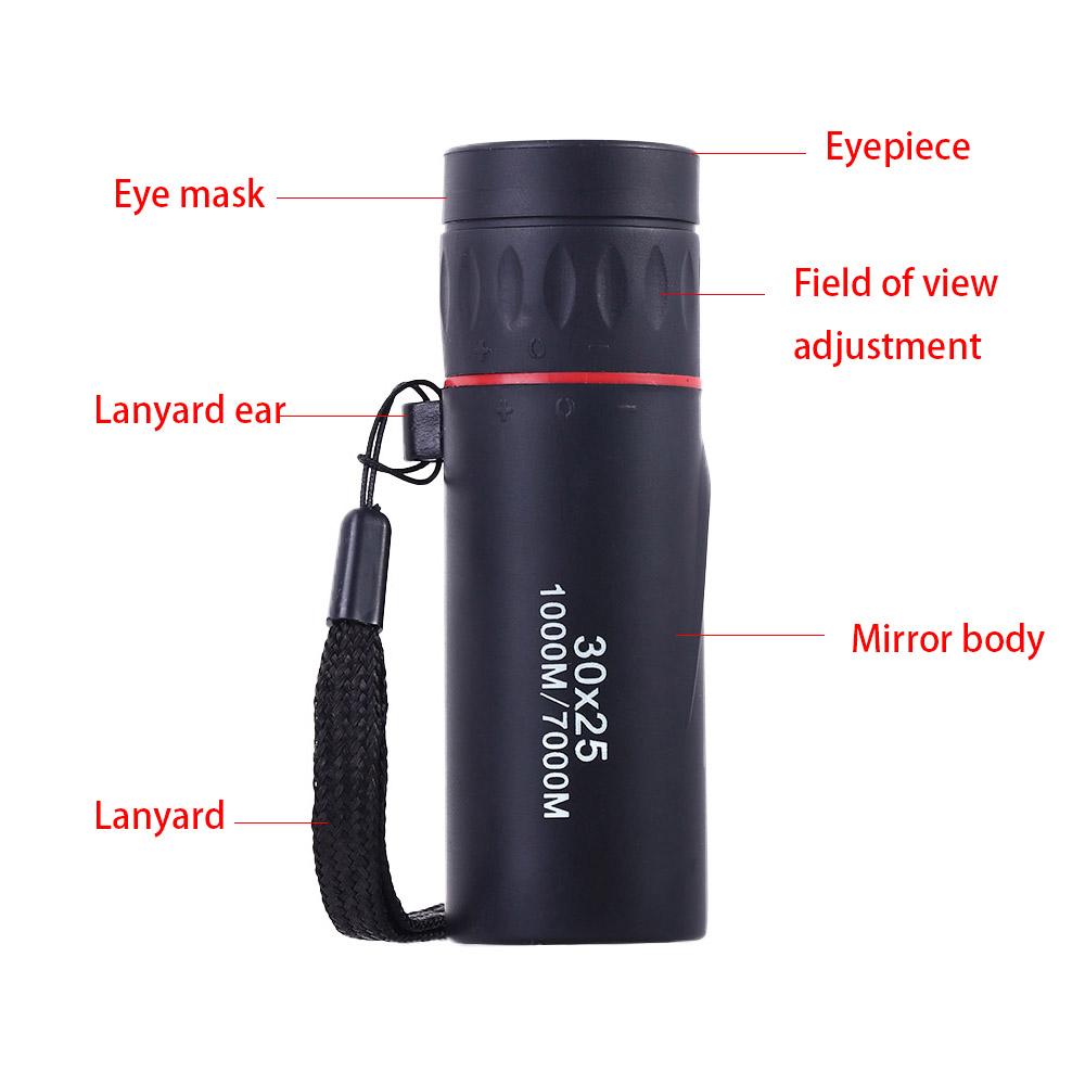 Optics Waterproof Portable Monocular Telescope High Magnification Mini Telescope High Definition