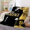 Scarface Tony 3D Printing Movie Soft Flannel Blanket for Beds Bedroom Sofa Picnic,Throw Blanket for Cover Outdoors Leisure Gift