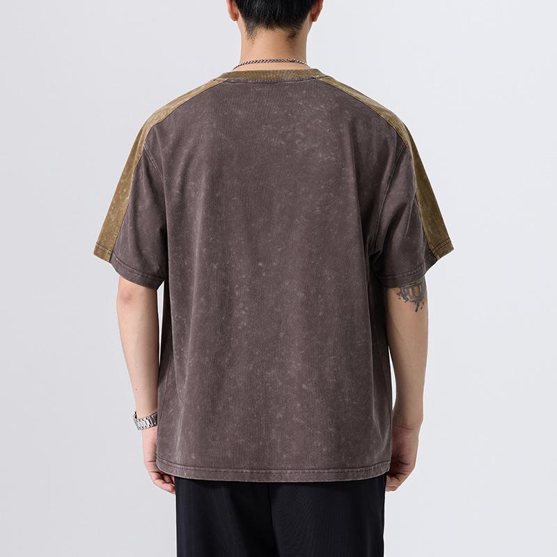 New Summer Heavy Short-sleeved T-shirt for Men's Large-size Clothes, Half-sleeved Thin Shirt