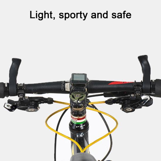 1 Paio Di Manopole Manubrio Bici – Gomma Ergonomica Antiscivolo – Arancione/Nero – Universali