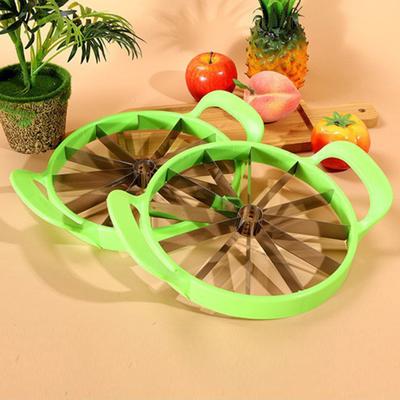 Wassermelonenschneider, Obstschneider aus Edelstahl mit komfortablem, rutschfestem Griff, Wassermelonen-Schneidwerkzeug, Heimbedarf
