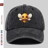 pc Cute Little Bee Print Baseball Cap Cool Cute Style Printed Design Sun Hat Travel Decor Hat Adjustable Strap MultiColor