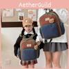 Adorable Cartoon Backpack For Kindergarten Kids Stylish Unisex Design With Colorful Animal Patterns