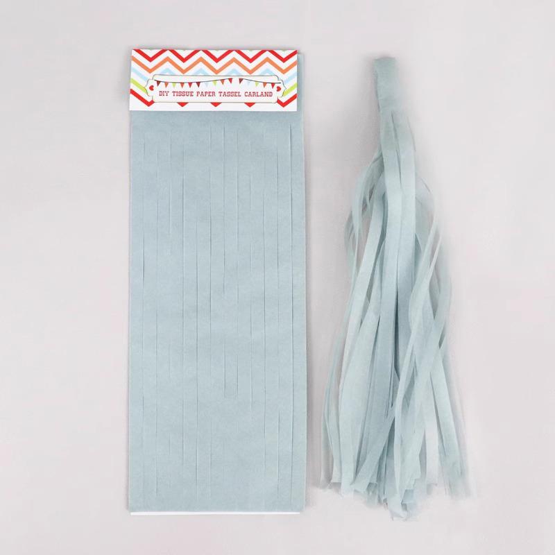 

Valentine S Day Gradient 2-Meter Macaron Color Tassel Party Decoration Grey