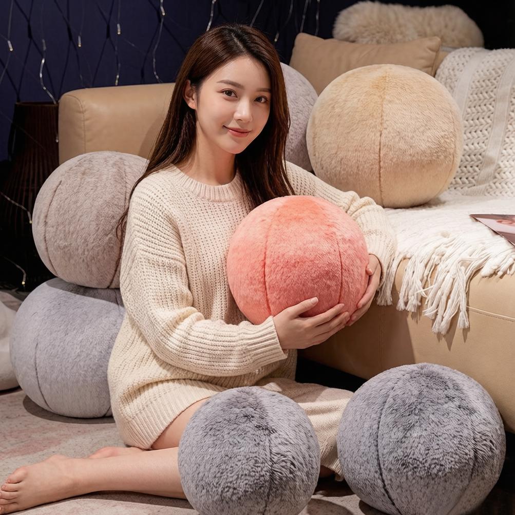 10~40cm nadýchaný plyšový polštář s kuličkou, plněný, barevný, dekorace na pohovku/židli, přehozový polštář, dárek