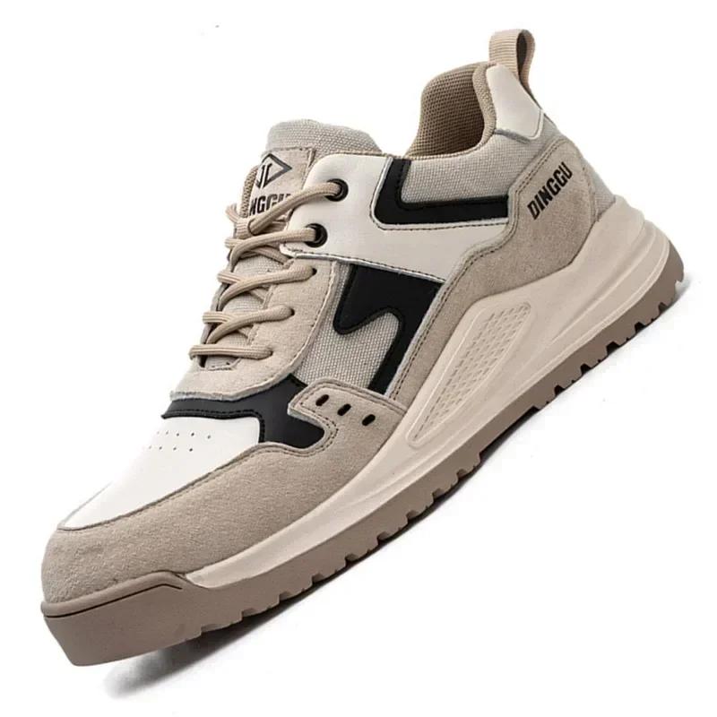 Bezpečnostní obuv Pánské pracovní tenisky s ocelovou špičkou Proti rozbití Proti propíchnutí Nezničitelné pracovní boty Ochranné bezpečnostní boty