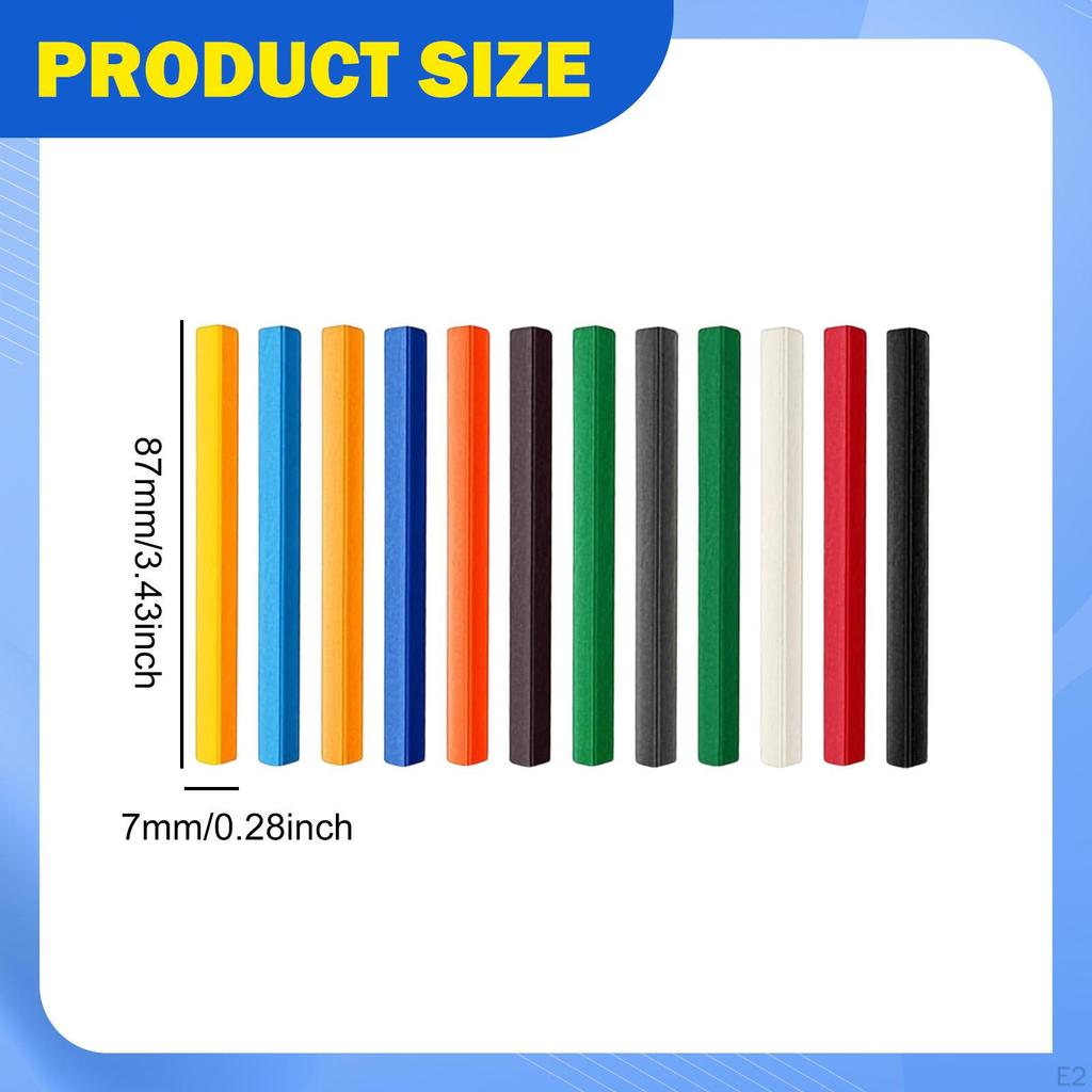 12 Pieces Underglaze Decorating Crayons Set Drawing Crayon Colors Coloring for Graffiti