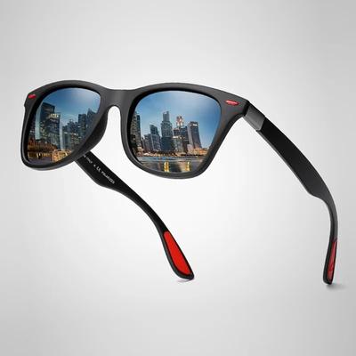 Polarized Sunglasses Men Women Classic Square Plastic Driving Sun Glasses Male Fashion Black Travelling Shades UV400
