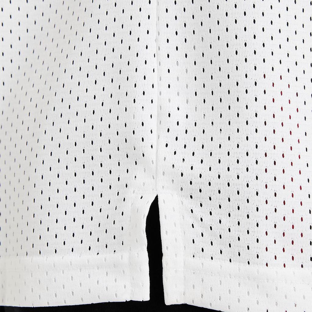 Jordan Letter And Number Print Mesh Pullover Short Sleeve T-Shirt Kids Tops White CV5923-100