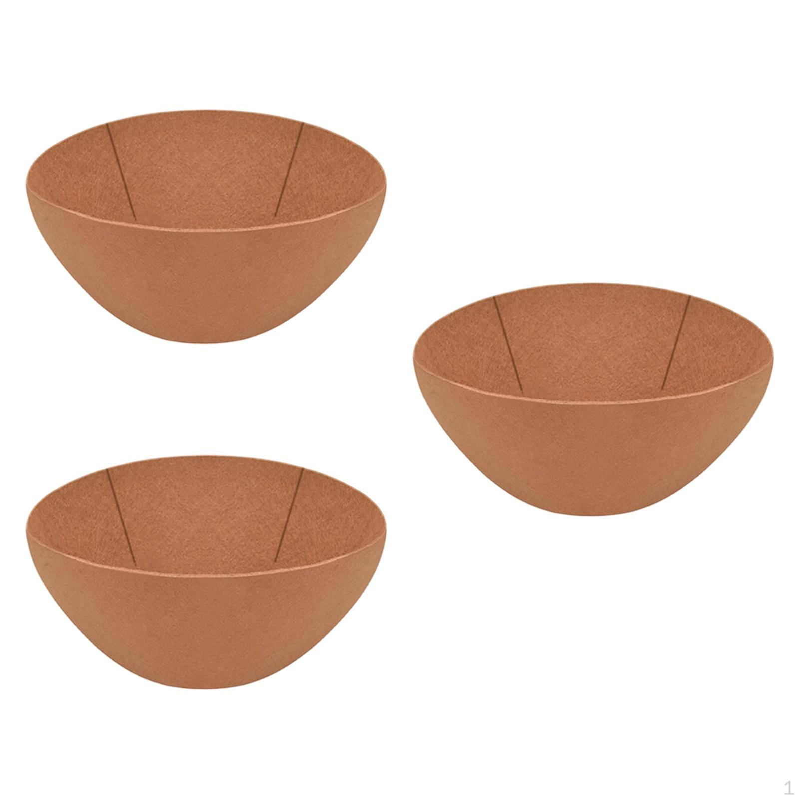 

3 упаковки войлочных вкладышей для корзин для рассады, подходят для овощных горшков 14inch