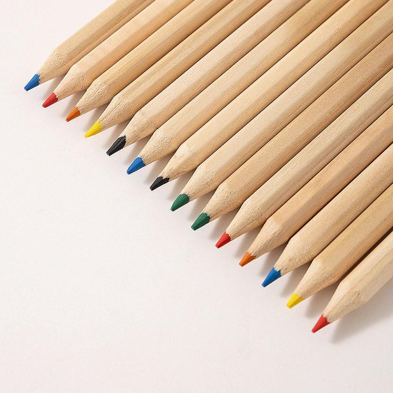 3.5" Kraft Paper Box Colored Pencils with Custom Logo, Medium Core, Eco-Friendly Wood for Kids' Drawing