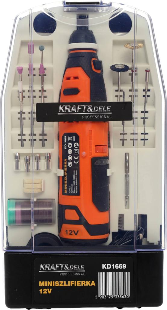 MINI GRINDER 12V + ACCESSORIES KD1669